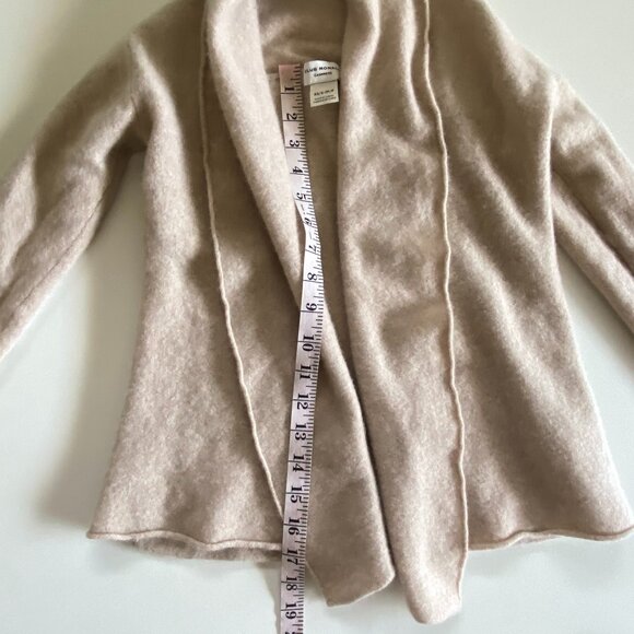 Club Monaco 100% Cashmere Blush Open Shrug Sz XSm - Picture 8 of 9